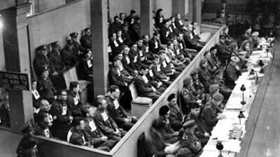 A view of the Belsen trial. Credit: Holocaust Research Project.