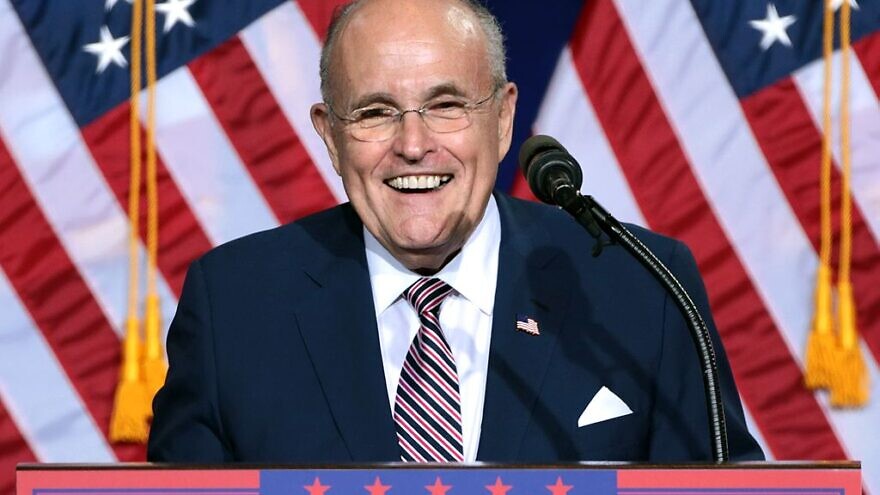 Former New York City Mayor Rudy Giuliani speaks to supporters at an immigration policy speech hosted by Donald Trump at the Phoenix Convention Center in Phoenix, Arizona, Aug. 31, 2016. Credit: Gage Skidmore via Wikimedia Commons.