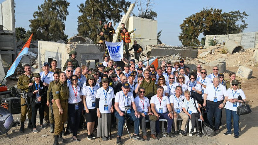 The FIDF National Mission participants visited the IDF Zikim Search and Rescue unit in November 2019. Source: FIDF/Facebook.
