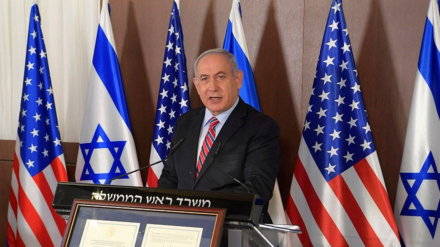 Israeli Prime Minister Benjamin Netanyahu addresses the weekly Cabinet meeting in Jerusalem on Dec. 7, 2020. Credit: Amos Ben-Gershom/GPO.