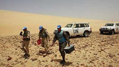 U.N. peacekeepers in the Western Sahara. Credit: U.N. Photo/Martine Perret.