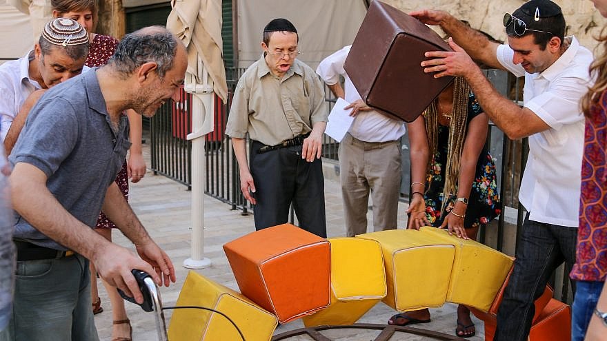 Activities for those with special needs at the Tower of David Museum. Photo by Ricky Rachman.