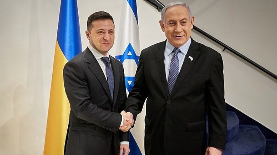Ukrainian President Vladimir Zelensky and Israeli Prime Minister Netanyahu in Israel, Jan. 24, 2020. Credit: Wikimedia Commons.