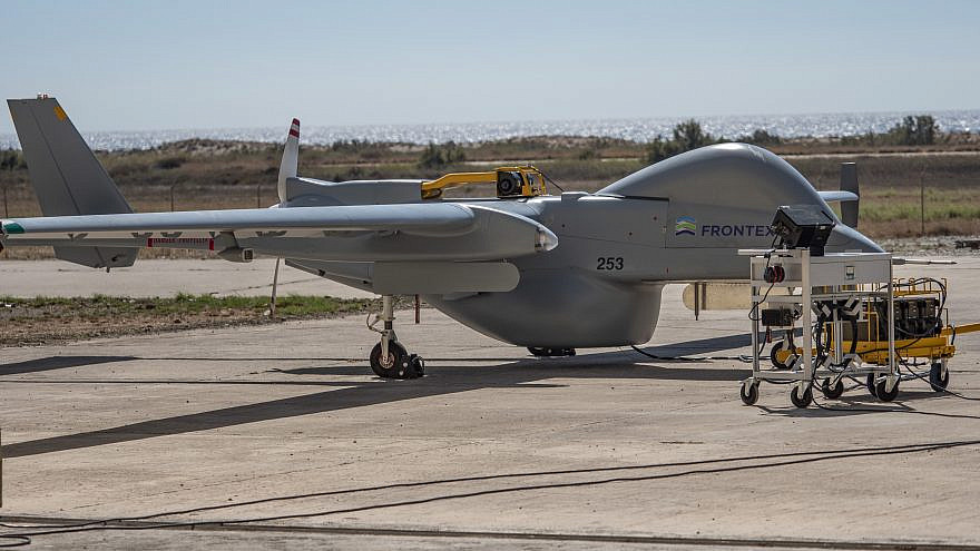 Israel Aerospace Industries’ Maritime Heron UAV, which will patrol southern Europe for border security. Credit: IAI.