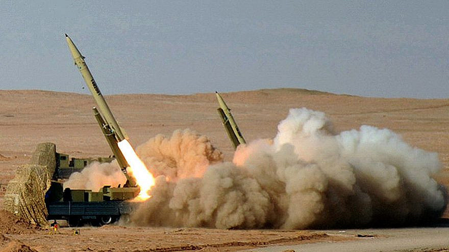 Iranian Fateh-110 missiles and launchers in a maneuver held in July 2012. Credit: Hosein Velayati via Wikimedia Commons.