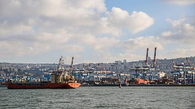 Boats at the Fisherman's Wharf in the Kishon Port in Haifa on June 26, 2018. A Chinese majority state-owned company is set to take over the management of the port this year. Photo by David Cohen/Flash90.