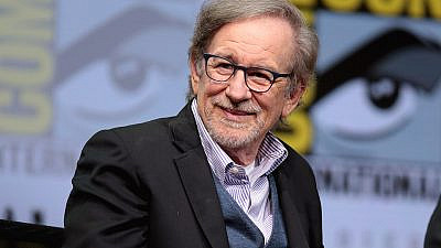Steven Spielberg speaking at the 2017 San Diego Comic-Con International on July 22, 2017. Credit Wikimedia Commons/Gage Skidmore.