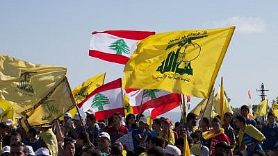 Hezbollah's supporters at Liberation Day. Bint Jbeil, 25 May 2014. Credit: Gabriele Pedrini/Shutterstock.