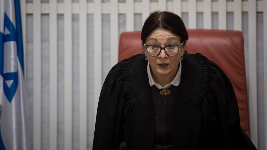 Esther Hayut, president of Israel's Highest Court, the Supreme Court, March 14, 2019. Photo by Hadas Parush/Flash90.