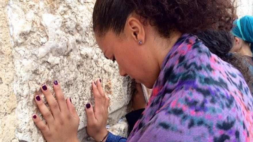 Rosalyn Gold-Onwude at the Western Wall in Jerusalem. Source: Instagram.
