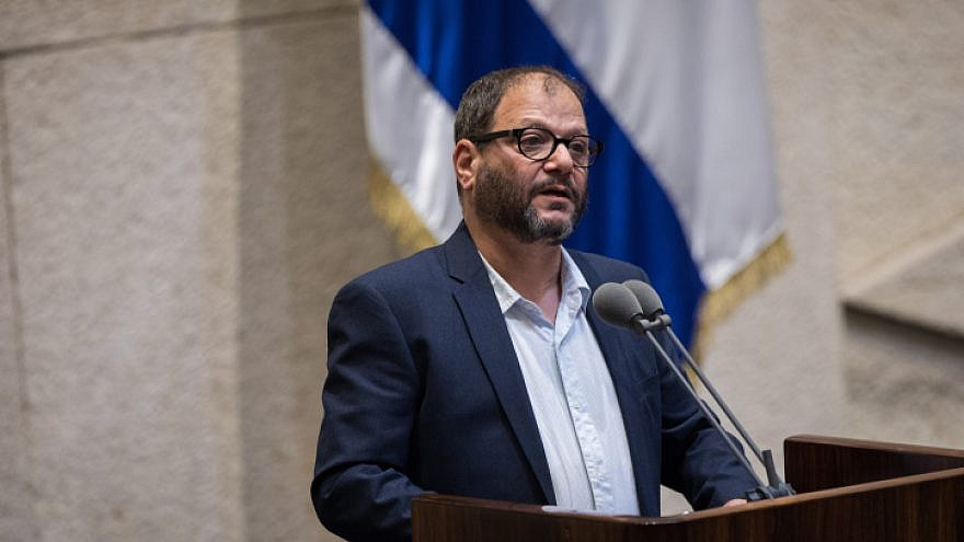 Knesset member Ofer Cassif speaks at the Knesset Plenary Hall, in Jerusalem, on May 14, 2019. Photo by Hadas Parush/Flash90.
