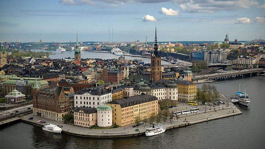 Riddarholmen in Stockholm as seen from the top of the City Hall tower, May 3, 2008. Credit: Benoit Derrier via Wikimedia Commons.