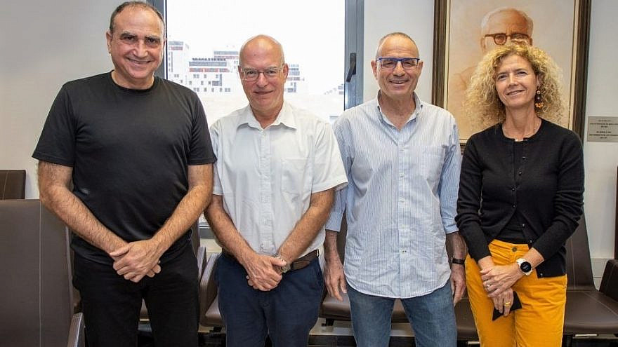 From left: Tel Aviv University Professor Yossi Matias, Professor Ariel Porat, Professor Meir Feder and Professor Tova Milo. Credit: Courtesy.