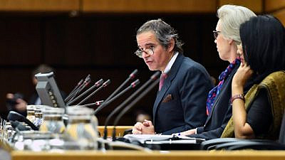 International Atomic Energy Agency Director-General Rafael Grossi addresses the IAEA Board of Governors, March 9, 2020. Credit: D. Calma/IAEA.