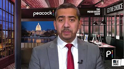 Mehdi Hasan, host of MSNBC’s “The Mehdi Hasan Show.” Source: Screenshot.