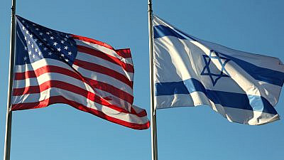 American and Israeli flags. Credit: ChiccoDodiFC/Shutterstock.