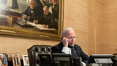 U.S. President Joe Biden in the Treaty Room of the White House, Feb. 18, 2021. Credit: Official White House photo by Adam Schultz.
