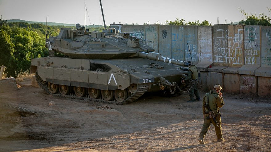 Israeli soldiers on the border between Israel and Lebanon, May 19, 2021. Photo by David Cohen/Flash90.