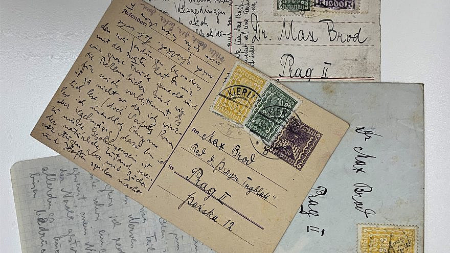 Postcard from Franz Kafka to Max Brod. Credit: Literary estate of Max Brod/The National Library of Israel.