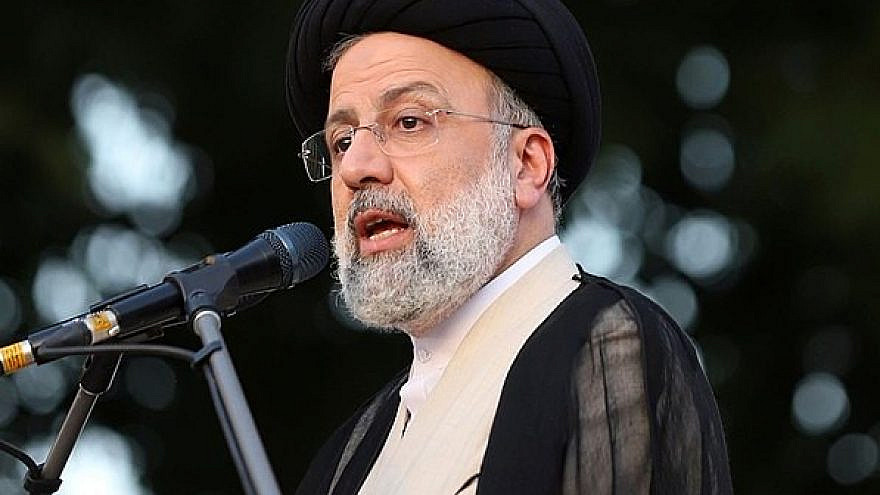Iranian President-elect Ebrahim Raisi during the election campaign, June 14, 2021. Credit: Armin2210 via Wikimedia Commons.