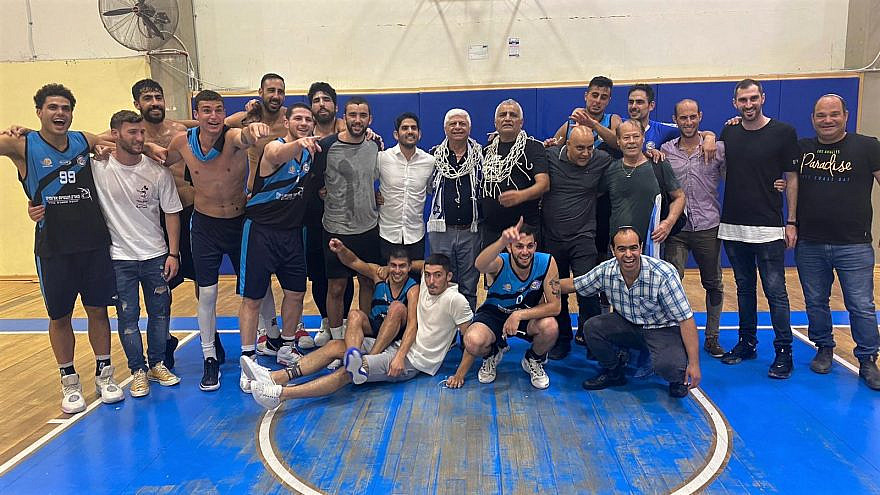 Maccabi Ma’ale Adumim basketball team, June 2021. Credit: Courtesy.