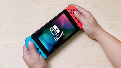 A Nintendo Switch video game console. Credit: Niphon Subsri/Shutterstock.