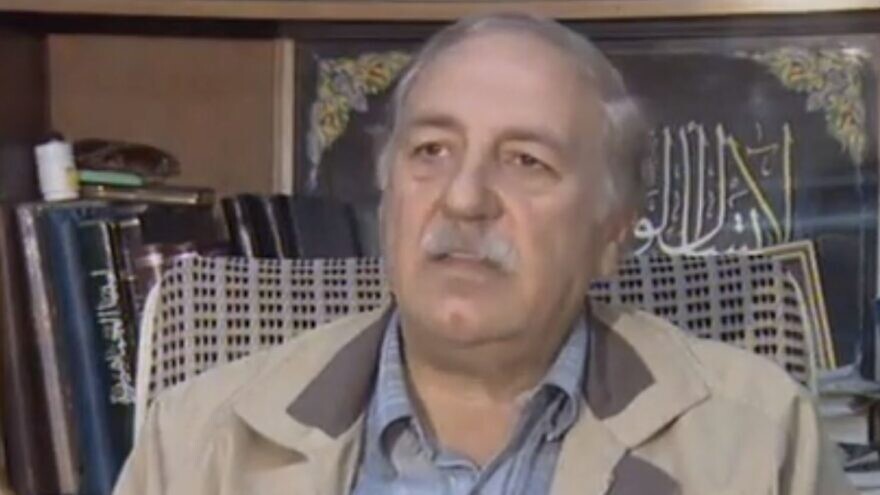 Ahmed Jibril, founder of the PFLP-GC, died, age 83, on July 8, 2021. Source: YouTube.