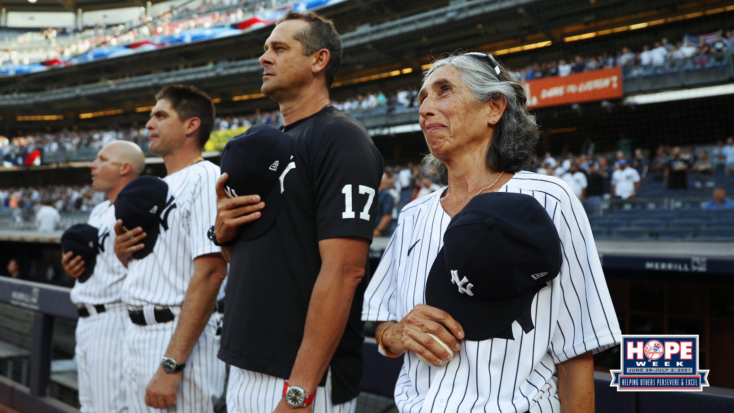 New York Yankees Hope Week helping others persevere and excel logo