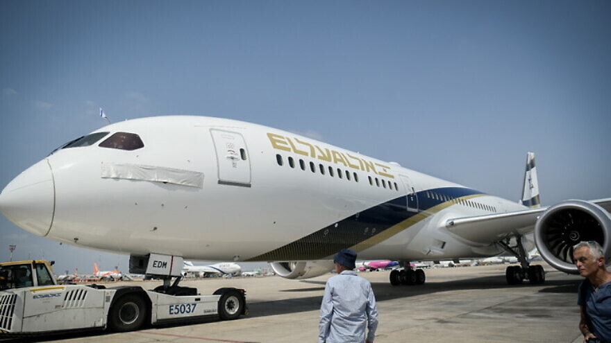 An El Al Dreamliner, July 25, 2021. Photo by Flash90.