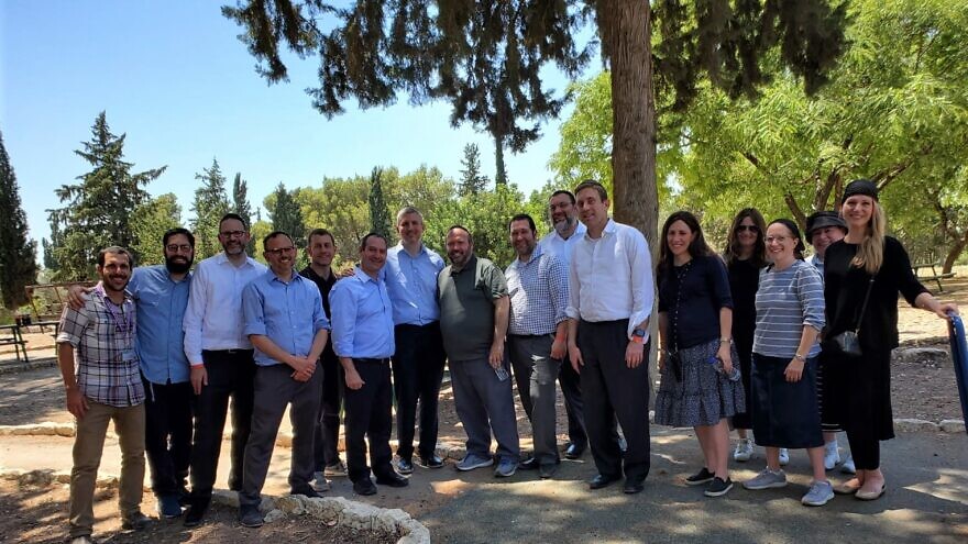 Delegates of the Religious Zionists of America (RZA)-Mizrachi rabbinic and communal leadership mission to Israel, June-July 2021. Credit: Courtesy.