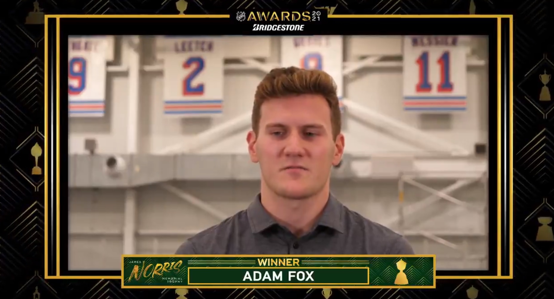 New York Rangers Adam Fox wins Norris Trophy; first defenseman to
