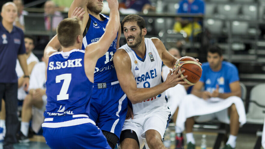 Omri Casspi playing in the EuroBasket 2015 between Israel and Estonia. Credit: DarioZg/Shutterstock.