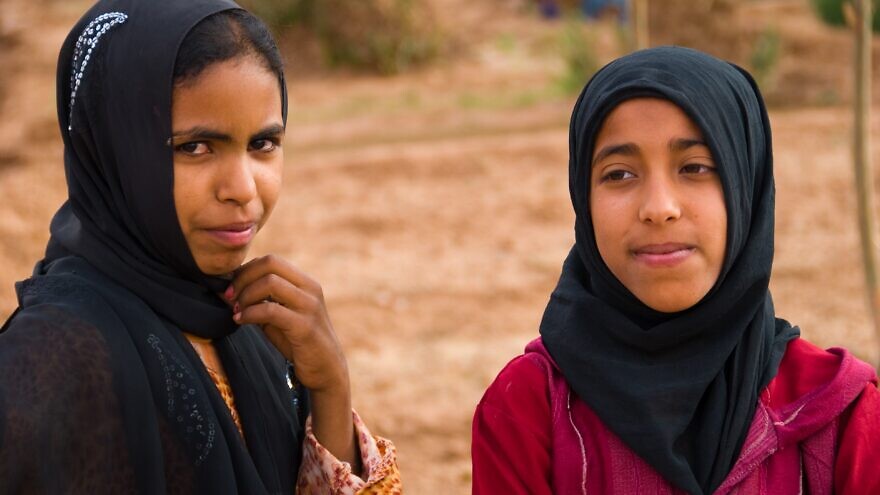 Islamic girls in Morocco wear hijabs. Credit: Michal Osmenda from Brussels, Belgium, via Wikimedia Commons.