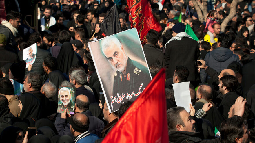 The Tehran funeral of Maj. Gen. Qassem Suleimani, Iranian head of the Islamic Revolutionary Guard Corps (IRGC) Quds Force, who was assassinated on Jan. 3 by an American drone strike, Jan 7, 2020. Credit: Saeediex/Shutterstock.