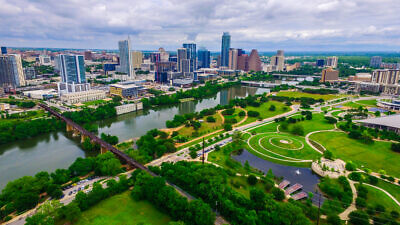 An aerial view of Austin, Texas. Credit: Roschetzky Photography/Shutterstock.