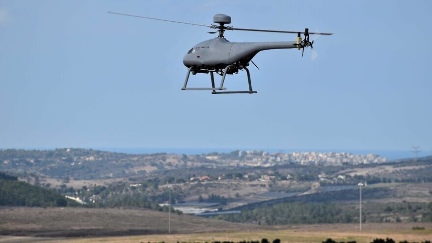 The Israeli defense company Steadicopter unveils a new unmanned helicopter. Credit: Courtesy.