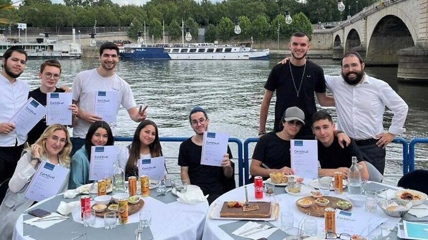 In Paris, the Chabad on Campus floating lounge serves during the day as a space where Jewish students can study, relax or attend a Torah class; at night, it becomes the location of choice for Parisian Jews to celebrate engagements or birthday parties. Credit: Chabad.org/News.