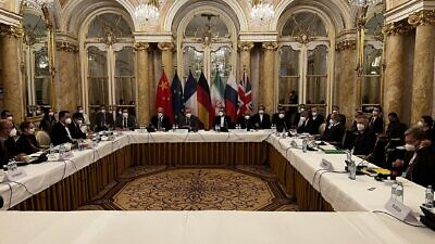 World powers and Iran in Vienna for talks discussing the Iran nuclear deal, November 2021. Source: E.U. delegation in Vienna/Twitter.