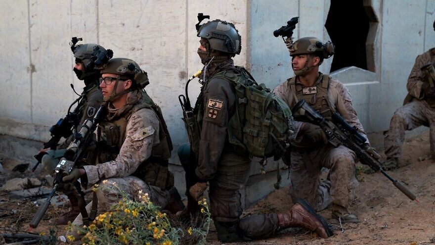 U.S. Marines train in urban-warfare tactics and practices with the Israel Defense Forces, November 2021. Credit: IDF.