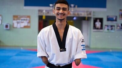 Asaf Yasur, Israel’s first para taekwondo world champion. Photo by Yair Glazer.
