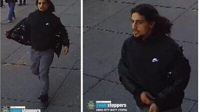Still shots from video footage of the assailant in an anti-Semitic attack in New York City in December 2021. Source: NYPD's Hate Crimes Task Force.