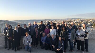 Faculty Fellowship participants overlook Jerusalem