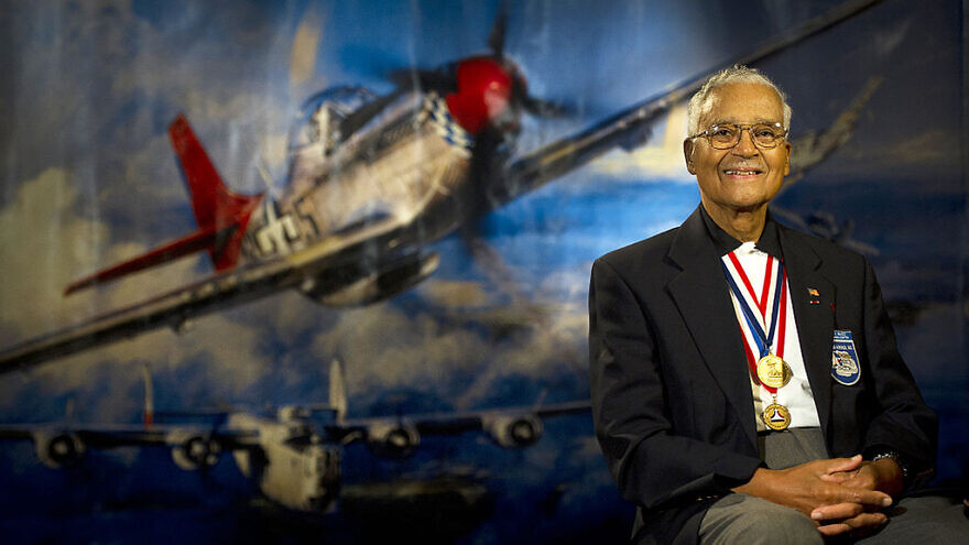 Retired U.S. Air Force Col. Charles E. McGee Jr. smiles for a portrait shot before an interview with Robert Wynn of Lucasfilm at the Tuskegee Airmen's 40th national convention at the Gaylord National Hotel in National Harbor, Md., Aug. 4, 2011. Credit: Staff Sgt. Vernon Young Jr./U.S. Air Force via Wikimedia Commons.
