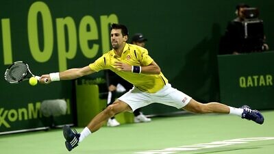 Novak Djokovic at the Qatar Open, Jan. 9, 2016. Credit: Hanson K. Joseph via Wikimedia Commons.