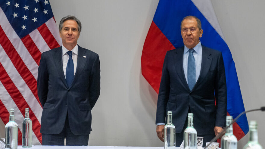 Secretary of State Antony Blinken meets with Russian Foreign Minister Sergey Lavrov, in Reykjavik, Iceland, on May 19, 2021. Credit: State Department photo by Ron Przysucha
