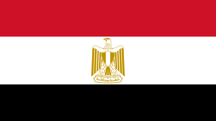 Flag of Egypt. Credit: Wikimedia Commons.