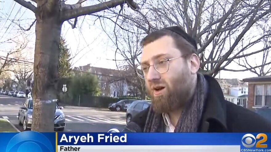 Aryeh Fried, the father of the three Jewish children who were harassed in Brooklyn, N.Y. Source: Screenshot.