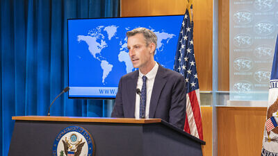 U.S. State Department Spokesman Ned Price holds the Daily Press Briefing at the U.S. Department of State in Washington, D.C., on Jan. 31, 2022. Credit: State Department Photo by Freddie Everett.