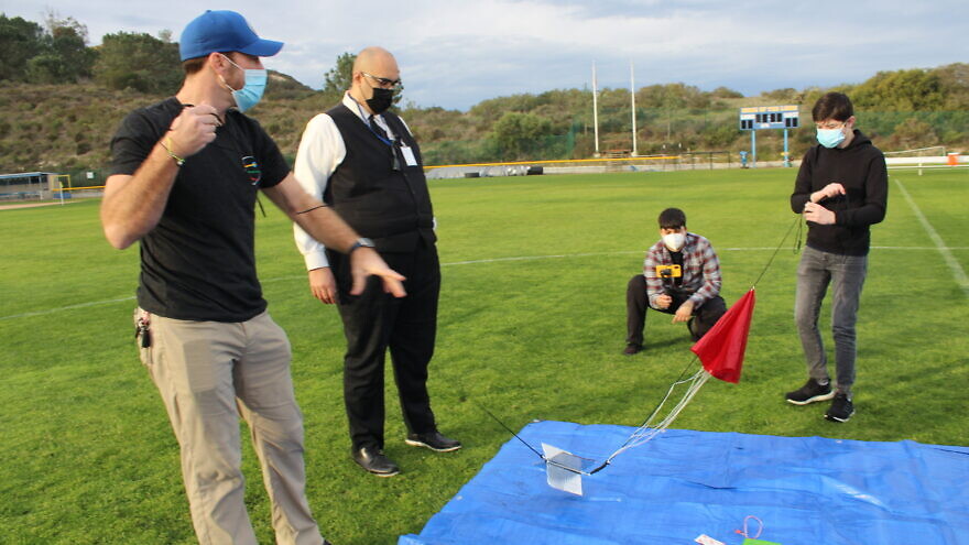 San Diego Jewish Academy announced the successful launch by its physics students of a high-altitude weather balloon that traveled 90,000 feet, Feb. 4, 2022. Credit: SDJA.