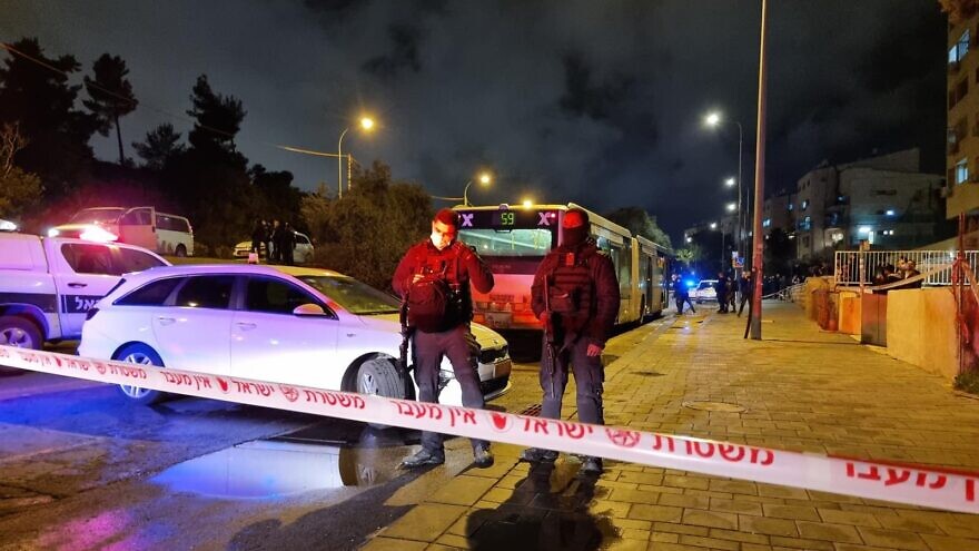 A Jerusalem bus driver was shot at on Feb. 11, 2022. Police are investigating. Credit: Israel Police.